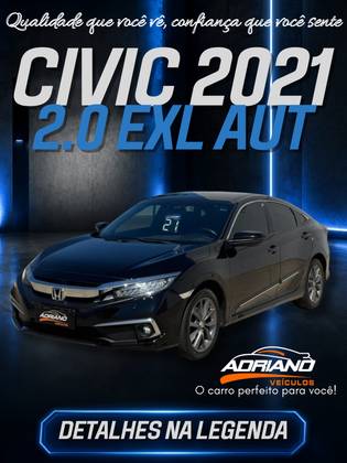 HONDA CIVIC 2.0 16V FLEXONE EXL 4P CVT HONDA CIVIC 2.0 16V FLEXONE EXL 4P CVT
